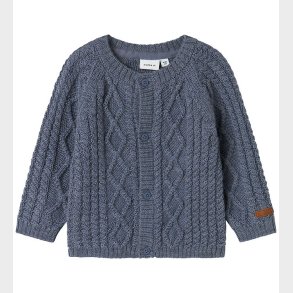 Name It Cardigan - Uld - Strik - NbmWrilla - Folkstone Gray
