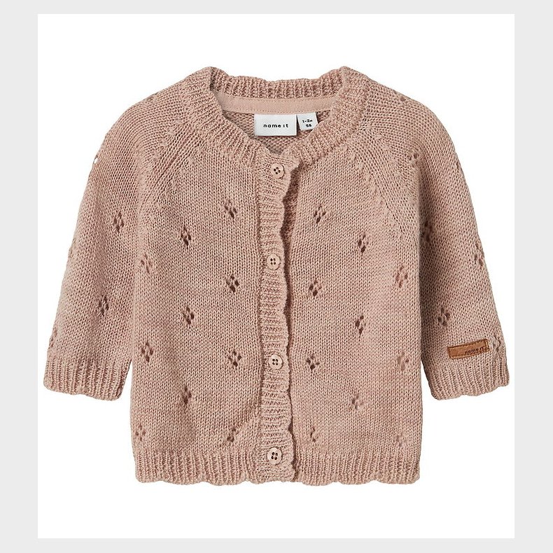 Name It Cardigan - Uld - Strik - NbfWrilla - Shadow Gray