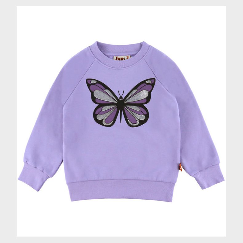 DYR-Cph Sweatshirt - Dyrbellow - Lila Sommerfugl
