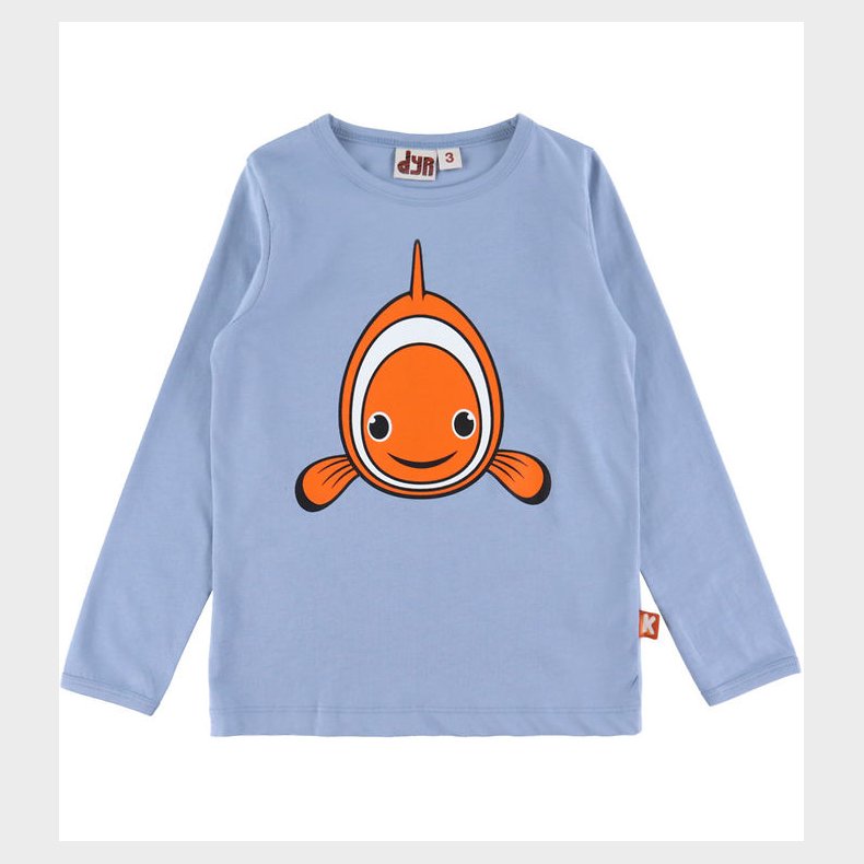 DYR-Cph Bluse - Dyrshedding - Blue Grey Klovnfisk