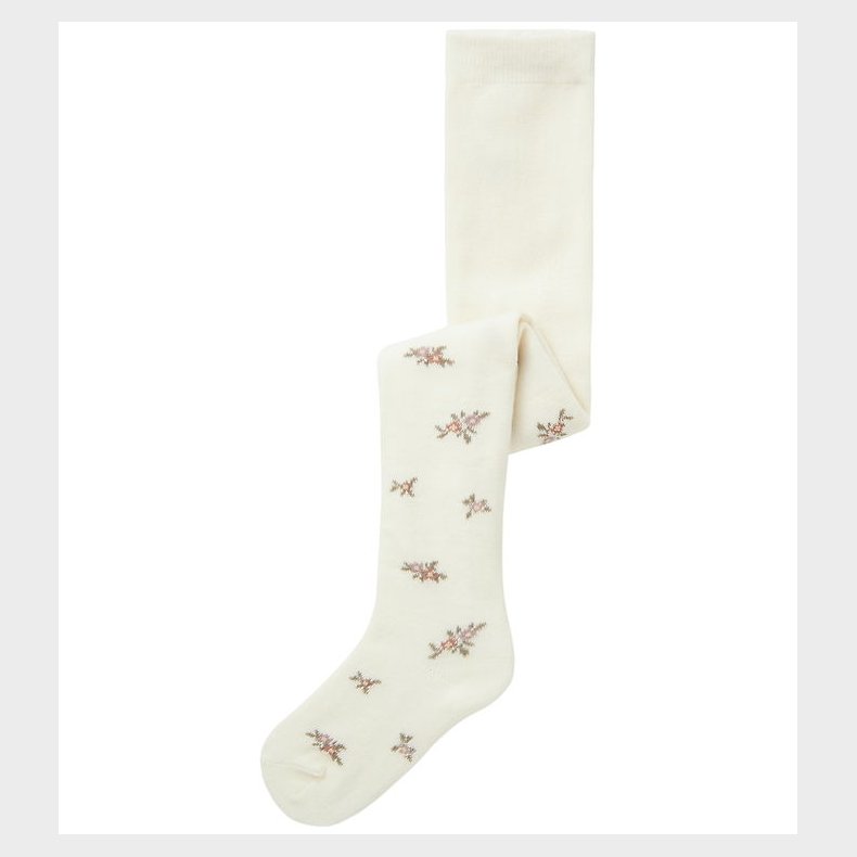 Name It Strmpebukser - Uld - NmfWak - Snow White/Small flowers