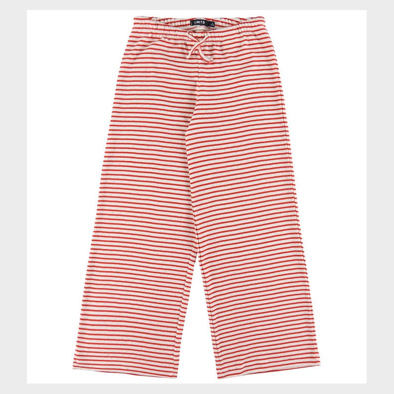 LMTD Bukser - Wide - NlfSeher - Hibiscus/Hvid m. Hulmnster