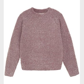 Creamie Bluse - Strik - Glitter - Crushed Berry