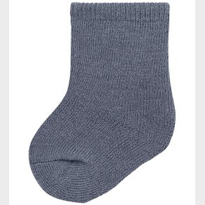 Name It Strmper - Uld/Bomuld - NbmWaksi - Folkstone Gray