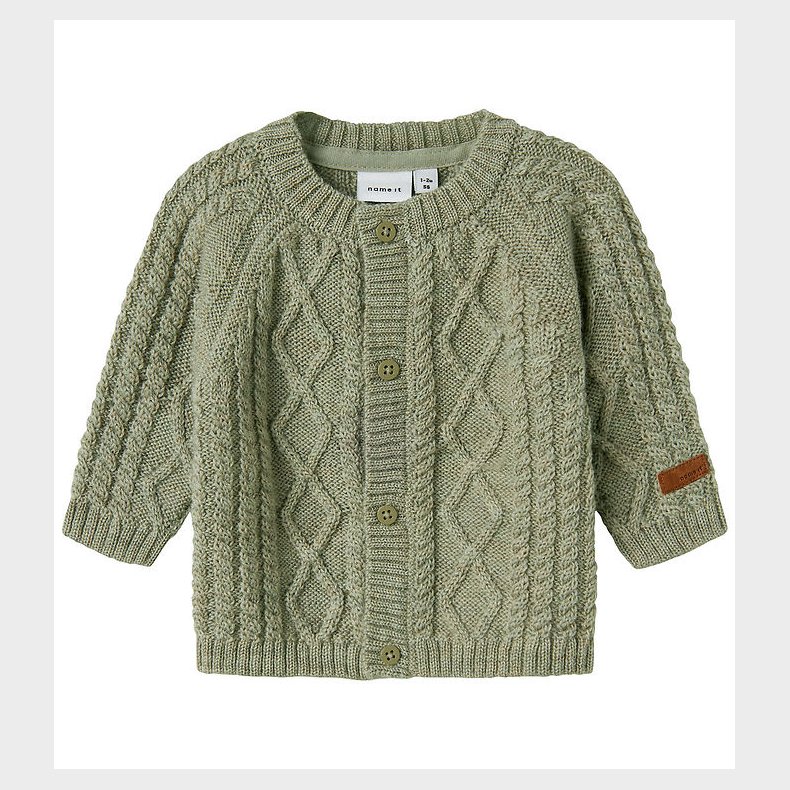 Name It Cardigan - Uld - Strik - NbmWrilla - Dried Sage