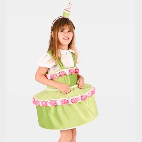 Den Goda Fen Udkldning - Dress Cake w Diadem - Green