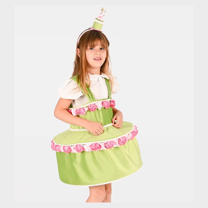 Den Goda Fen Udkldning - Dress Cake w Diadem - Green