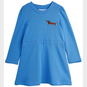 Mini Rodini Kjole - Sweatdress - Dog - Bl