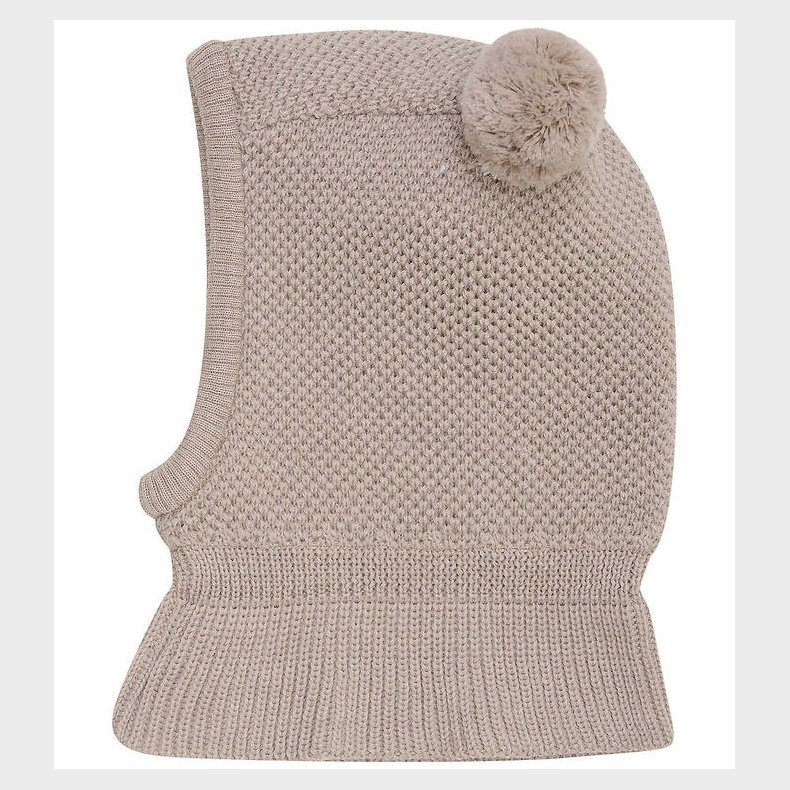 Huttelihut Elefanthue - Uld - 2-lags - Camel Melange m. Kvaster