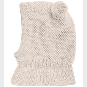 Huttelihut Elefanthue - Uld - 2-lags - Sand Melange m. Kvaster