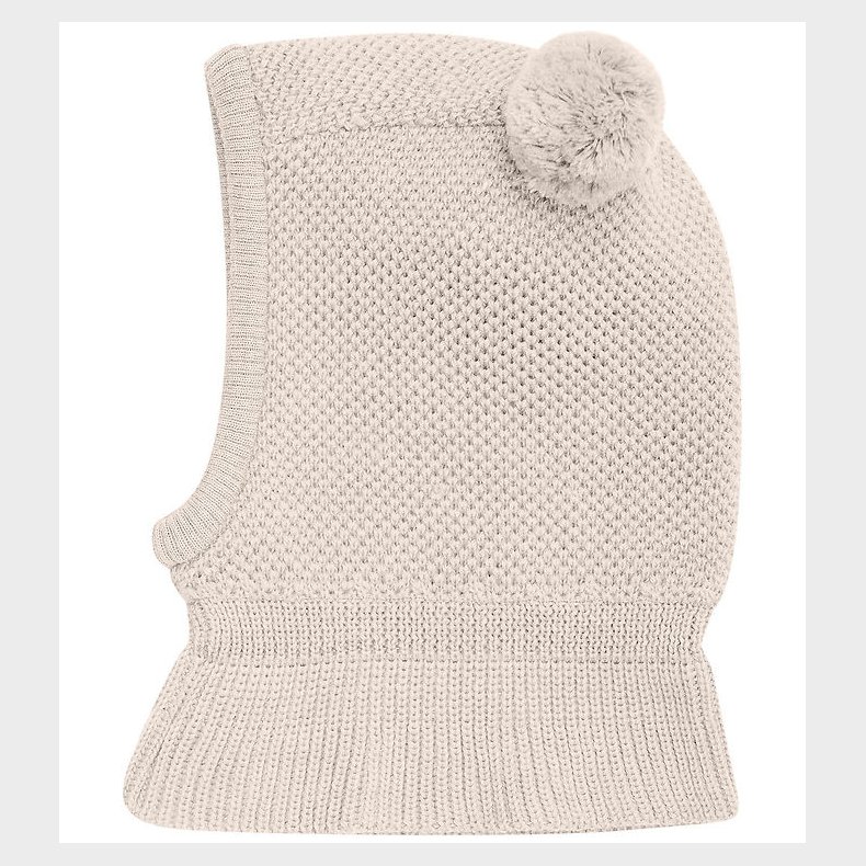 Huttelihut Elefanthue - Uld - 2-lags - Sand Melange m. Kvaster