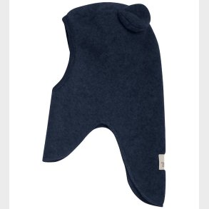 Huttelihut Elefanthue - Uldfleece - 1-lags - Navy m. rer