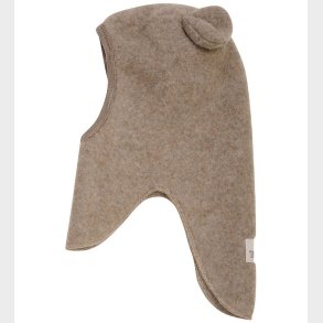 Huttelihut Elefanthue - Uldfleece - 1-lags - Savannah m. rer