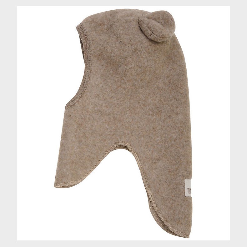 Huttelihut Elefanthue - Uldfleece - 1-lags - Savannah m. rer