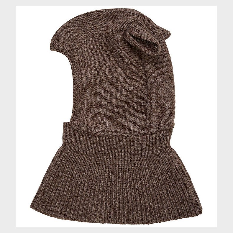 Huttelihut Elefanthue - Uld - 1-lags - Brown Melange m. rer