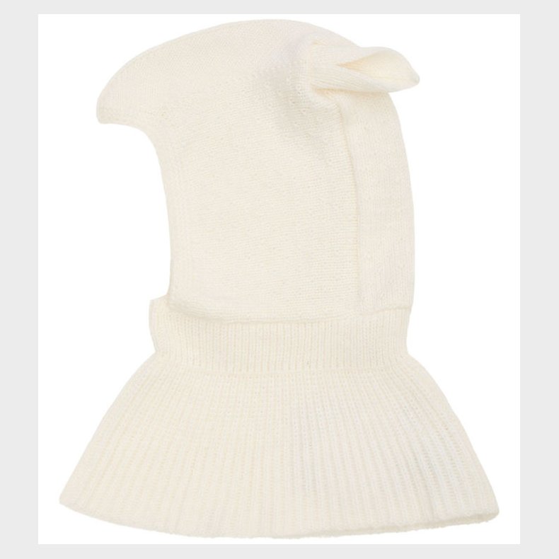 Huttelihut Elefanthue - Uld - 1-lags - Off-white m. rer