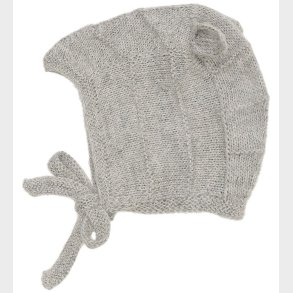 Huttelihut Babyhjelm m. rer - Alpakauld - Strik - Grmeleret