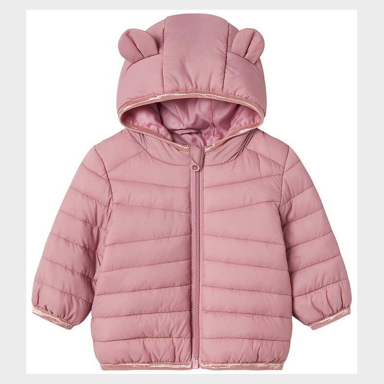 Name It Dynejakke - NbfMarble - Woodrose