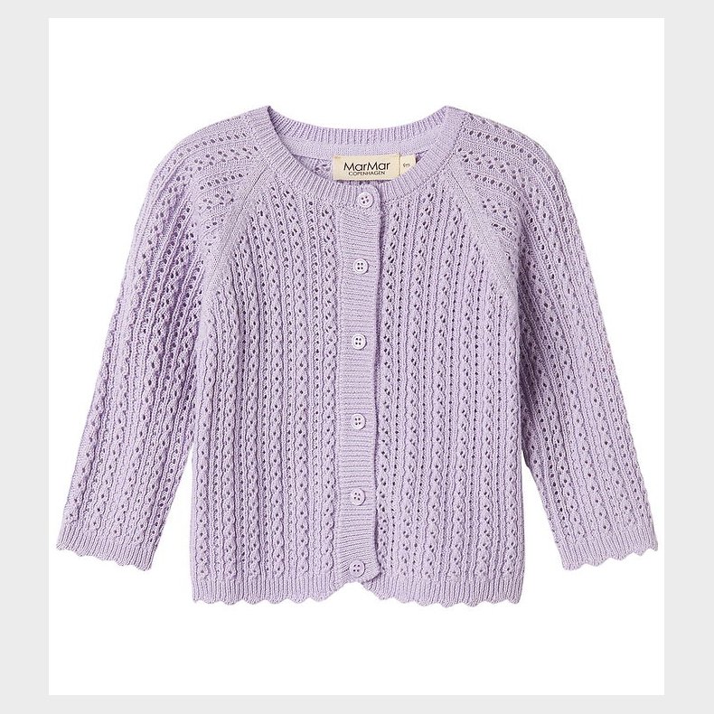 MarMar Cardigan - Totti - Uld/Bomuld - Amethyst