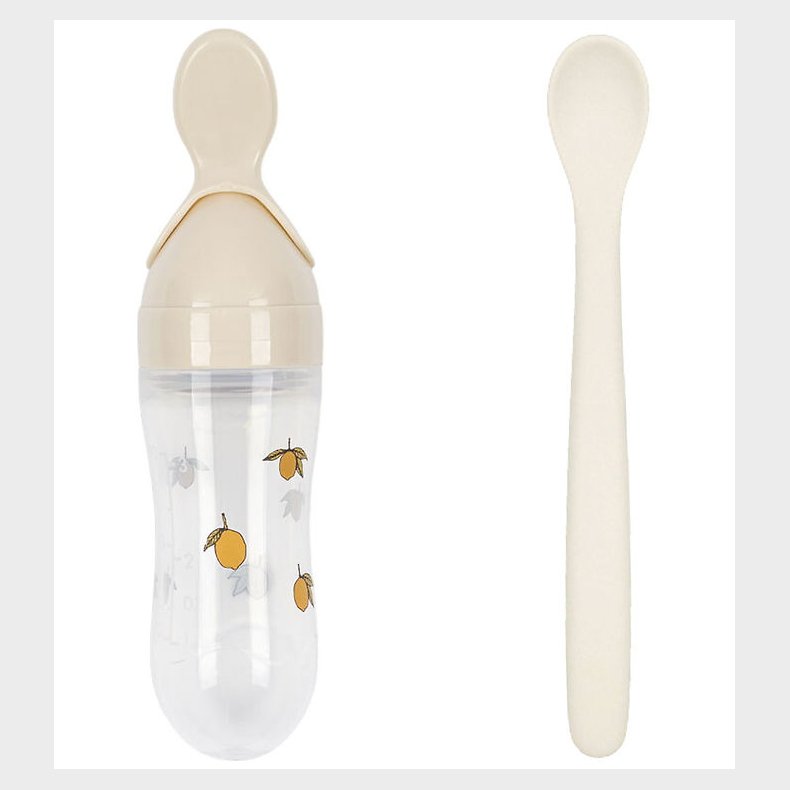 Kongs Sljd Food Feeder m. ske - Lemon