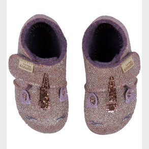 Living Kitzb�hel Hjemmesko - Uld - Enhj�rning - Antico Rosso