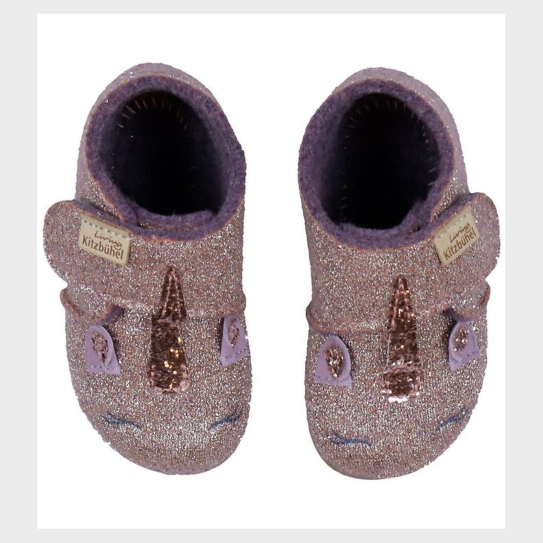 Living Kitzb�hel Hjemmesko - Uld - Enhj�rning - Antico Rosso