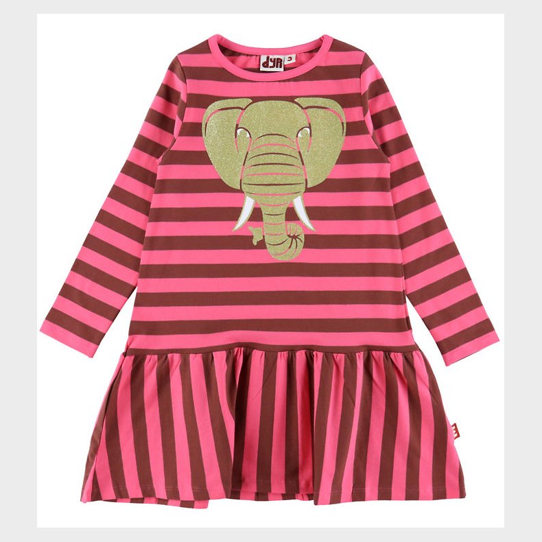 DYR-Cph Kjole - Dyrzanzi - Dk Brick/Spicy Pink Elfant