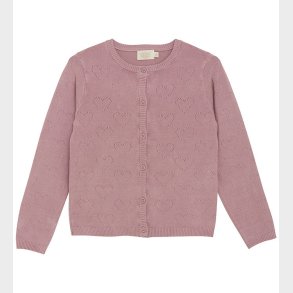 Creamie Cardigan - Pointelle - Woodrose