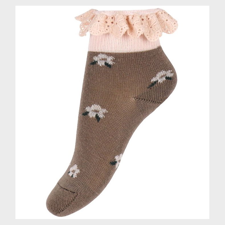 MP Strmper m. Blonde - Gry - Brown Sienna