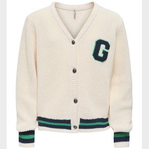 Kids Only Cardigan - Strik - Antique White/Night Sky/ Medium Gre