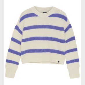 Indian Blue Jeans Bluse - Strik - Cloud/Blstribet