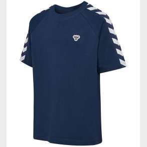 Hummel T-shirt - HmlJR Archive - Dress Blues m. Logo