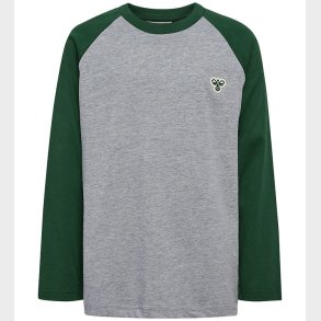 Hummel Bluse - hmlJR - M�rkegr�n m. Logo