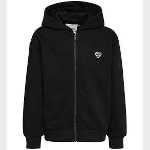 Hummel Cardigan - hmlJR Loose Zip - Sort m. Logo