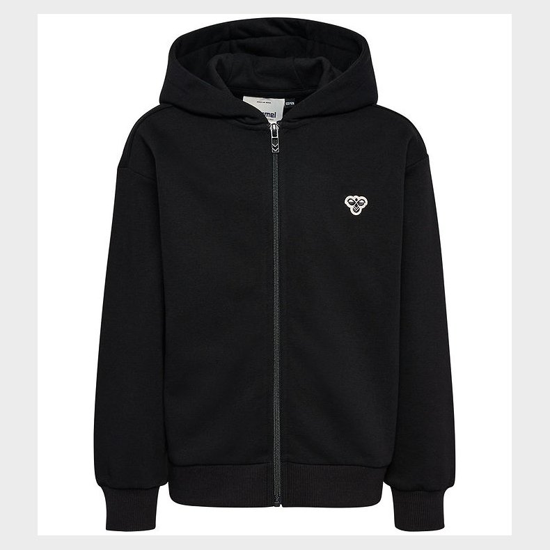 Hummel Cardigan - hmlJR Loose Zip - Sort m. Logo