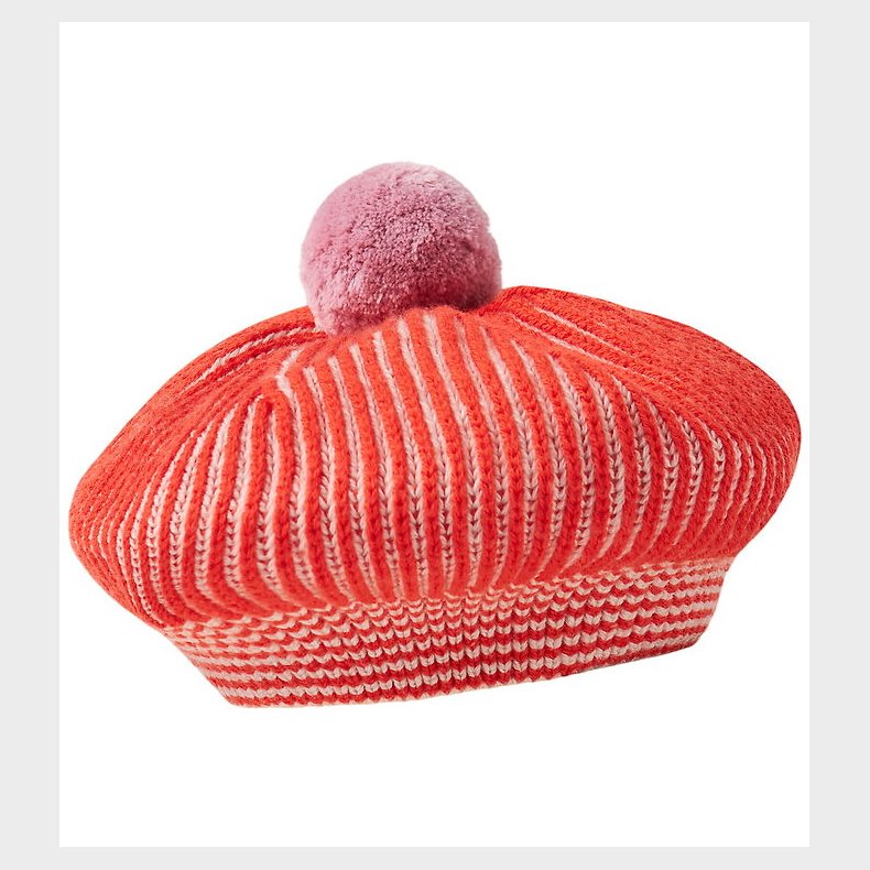 MarMar Baret - Strik - Uld/Bomuld - Alexo - Tomato Stripe