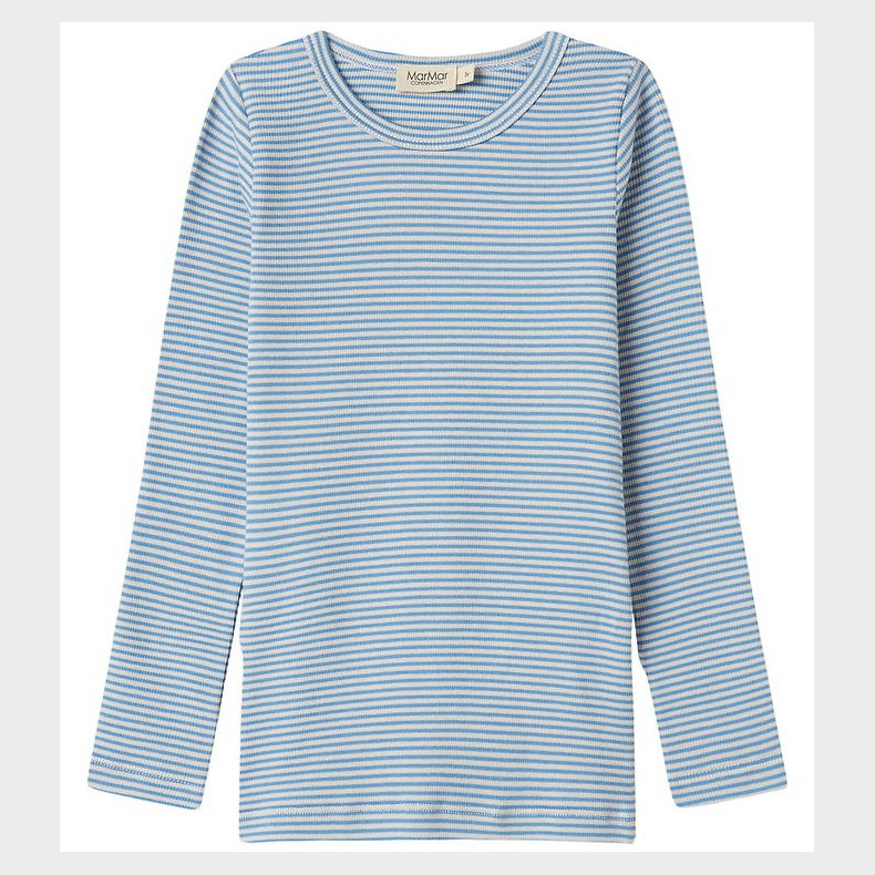 MarMar Bluse - Rib - Modal - Tani - Blue Stripe