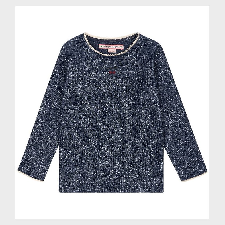 Konges Sljd Bluse - Roli - Mood Indigo m. Glimmer