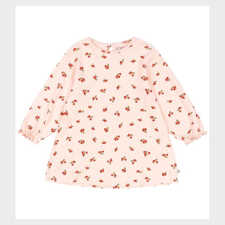 Konges Sljd Kjole - Chleo - Rosa Pink m. Blomster