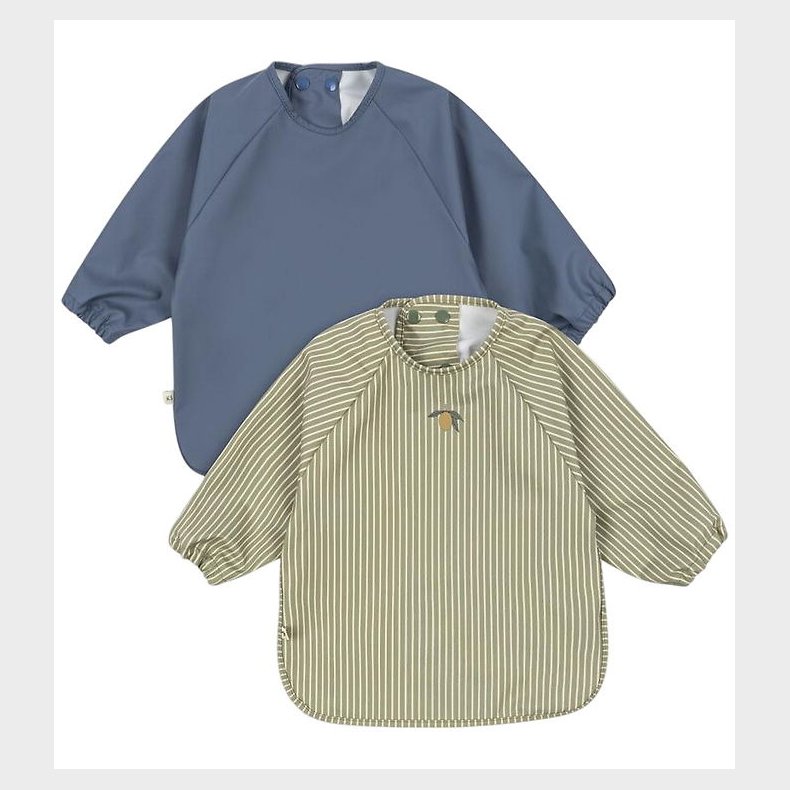 Konges Sljd Forklder - PU - 2-pak - Tea Stripe/Flint Stone