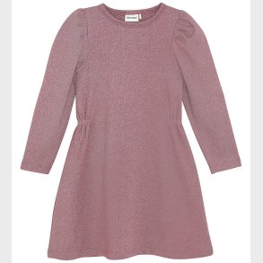 Minymo Kjole - Glitter - Rib - Rose Brown