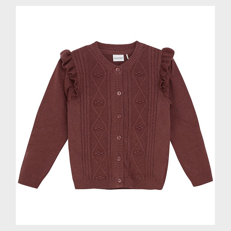 Minymo Cardigan - Strik - Rose Brown