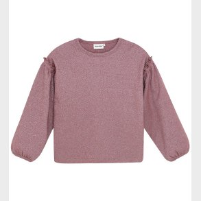 Minymo Bluse - Glitter - Rib - Rose Brown