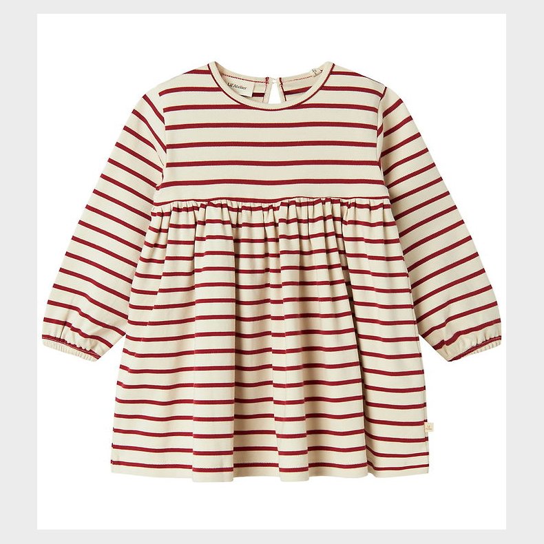 Lil' Atelier Kjole - NmfLima - Turtledove/Red Dahlia