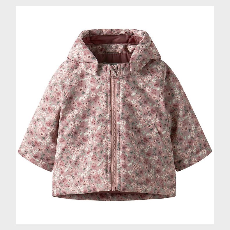 Name it Dunjakke - NbfMaxi - Woodrose/FLOWER