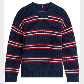 Tommy Hilfiger Bluse - Strik - Dark Night Navy Multi Stripe