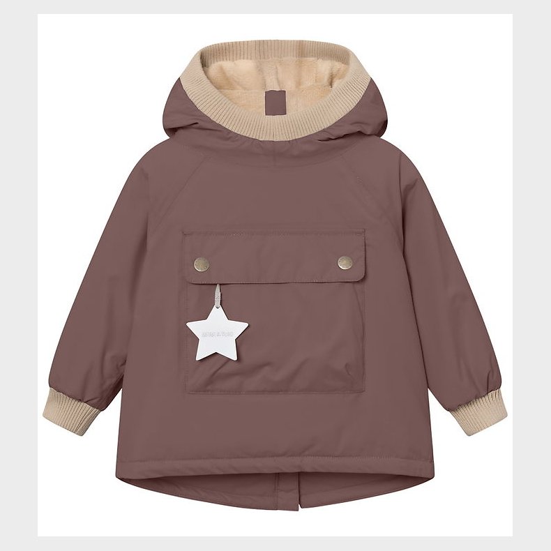 Mini A Ture Vinterjakke - MatBaby Wen Fleece Anorak - Peppercorn