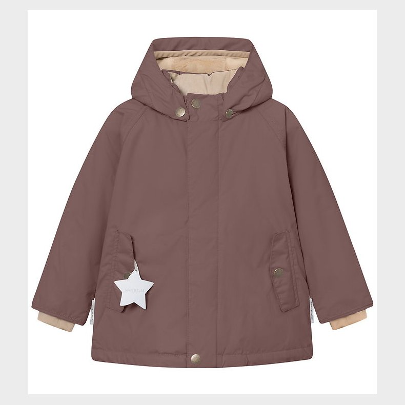 Mini A Ture Vinterjakke - MatWally Fleece - Peppercorn Plum