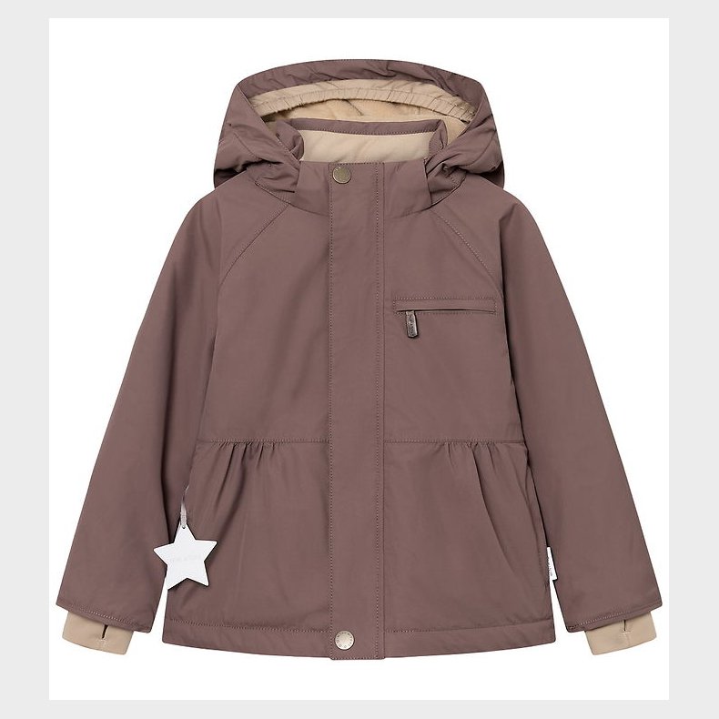 Mini A Ture Vinterjakke - MatBriddine Fleece - Peppercorn Plum