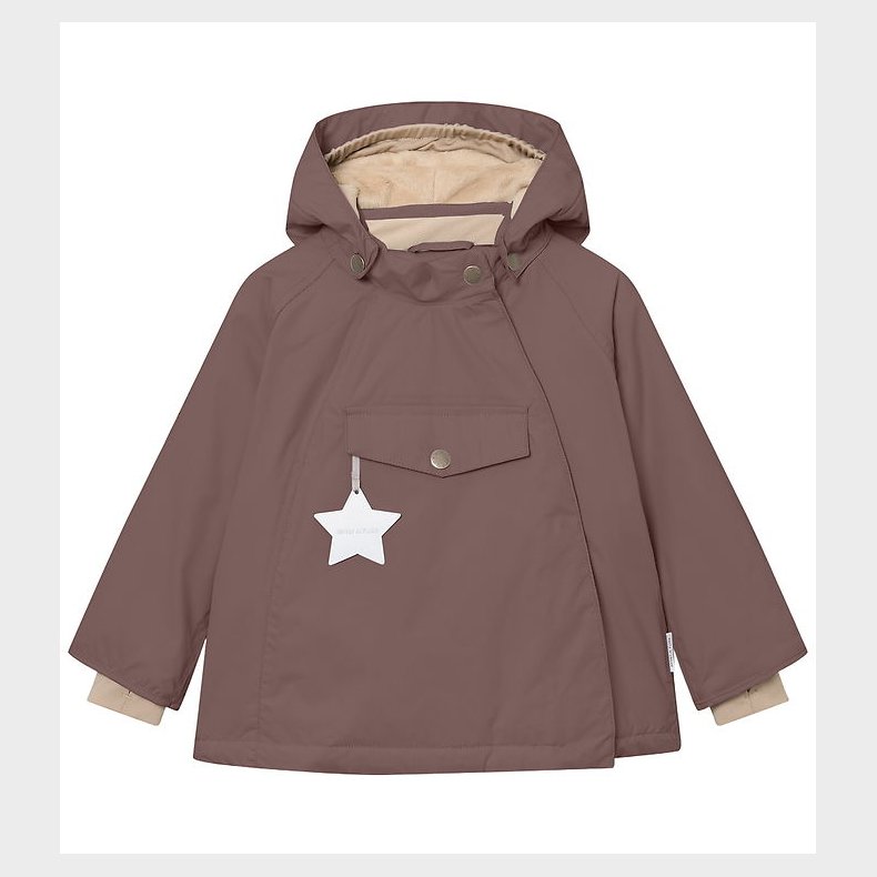 Mini A Ture Vinterjakke - MatWang Fleece - Peppercorn plum